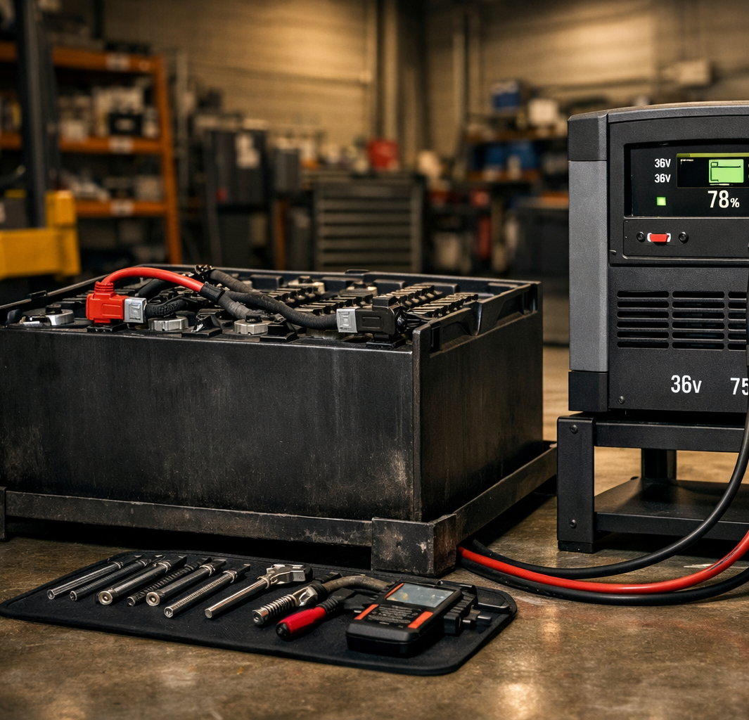 Battery and charging system service